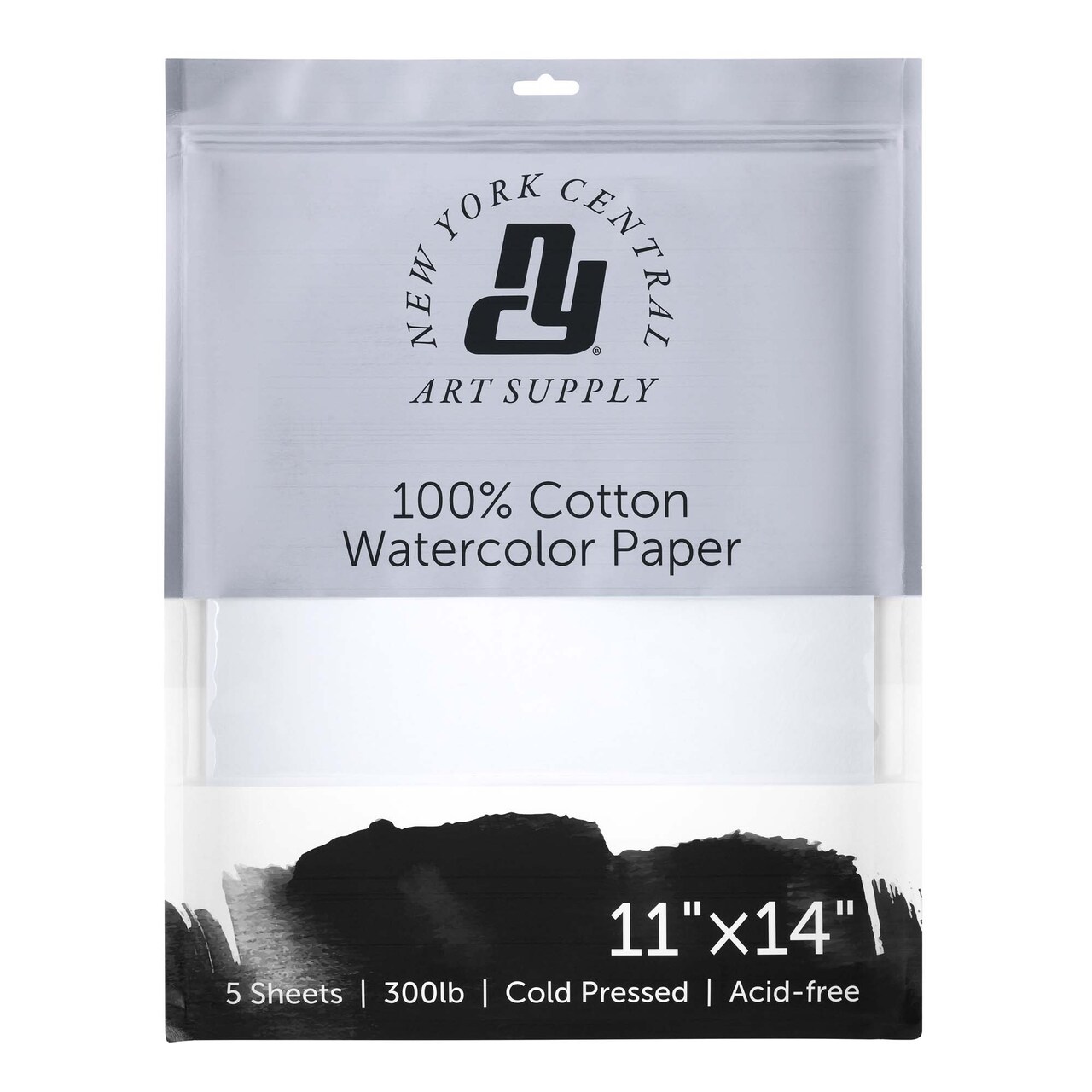 New York Central Watercolor Paper - 300 lb. Cold Press - 100% Cotton, Acid-Free, Archival Quality, Bright White Watercolor Paper Pad for Wet & Dry Media